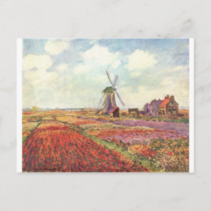 Claude Monet Tulips i Nederländerna Vykort