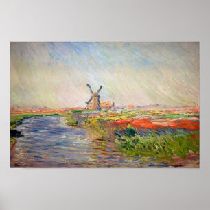 Claude Monet - Tulpfält i Holland Poster