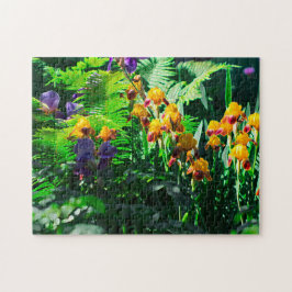 Claude Monet Typ Stiliskt Trädgård Iris Pussel