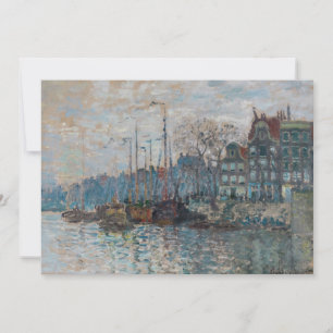 Claude Monet - Utsikt över Amsterdam Tack Kort