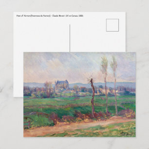 Claude Monet - Utsikt över Vernon Vykort