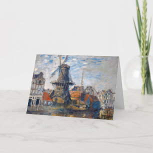 Claude Monet - Väderkvarn, Amsterdam  Kort