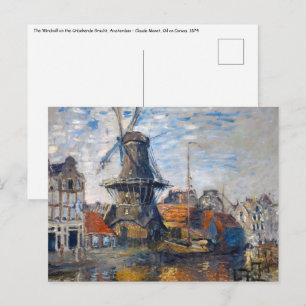 Claude Monet - Väderkvarn, Amsterdam Vykort