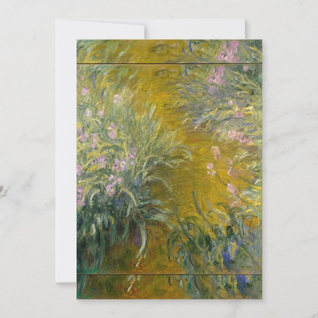 Claude Monet - Väg genom Irismen Inbjudningar (Framsida)