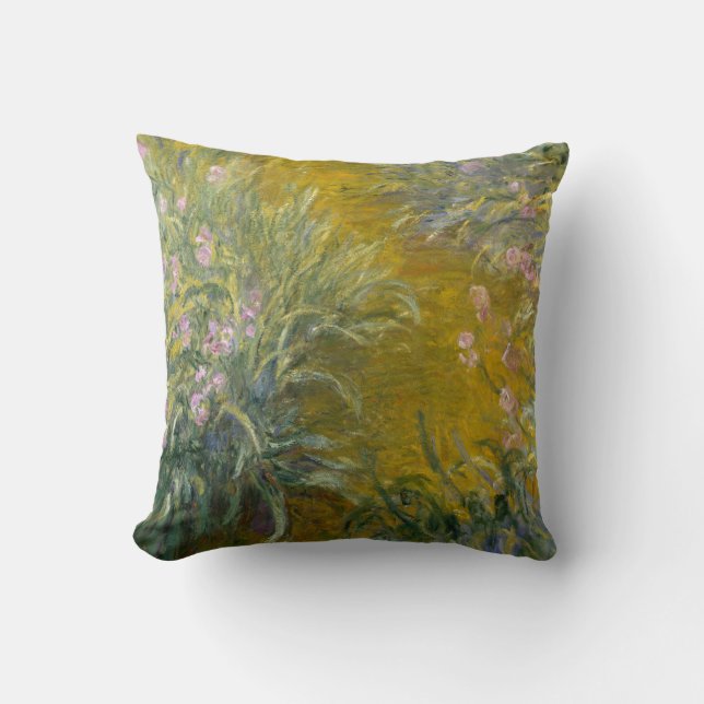 Claude Monet| Väg genom Irismen Kudde (Framsida)