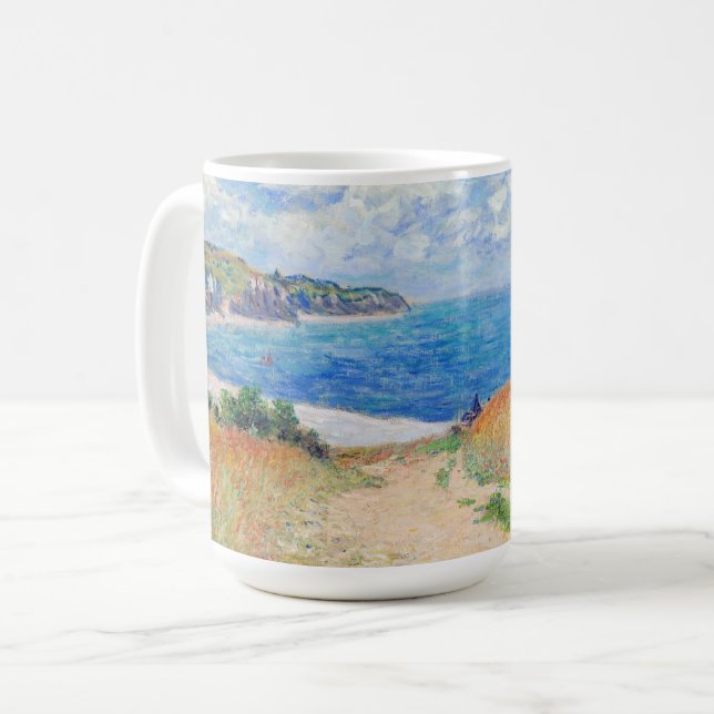 Claude Monet - Väg i Wheat Fält i Pourville Kaffemugg (Framsida vänster)