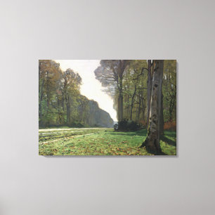 Claude Monet väg till Bas-Breau, Fontainebleau Canvastryck