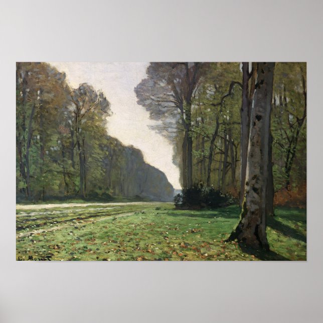 Claude Monet | Väg till Bas-Breau, Fontainebleau Poster (Framsidan)