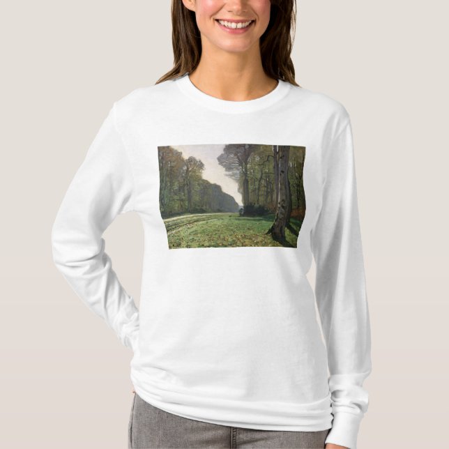 Claude Monet | väg till Bas-Breau, Fontainebleau T-shirt (Framsida)