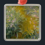 Claude Monet | väg till och med irisesna Julgransprydnad Metall<br><div class="desc">Vägen till och med irisesna vid Claude Monet � Bridgeman avbildar</div>