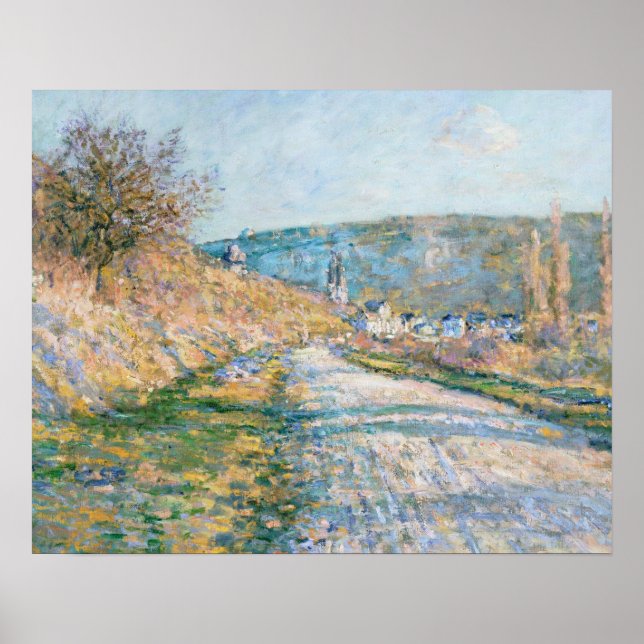 Claude Monet - Vägen till Vétheuil Poster (Framsidan)