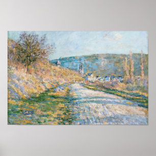 Claude Monet - Vägen till Vétheuil Poster