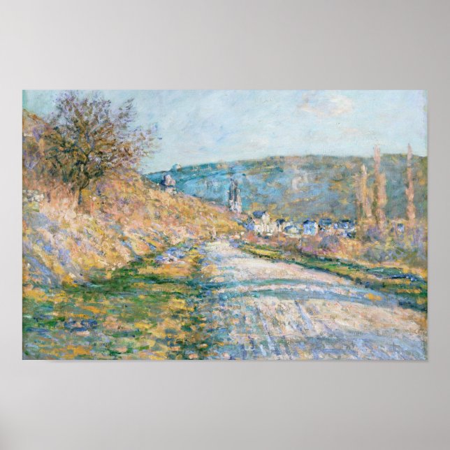 Claude Monet - Vägen till Vétheuil Poster (Framsidan)