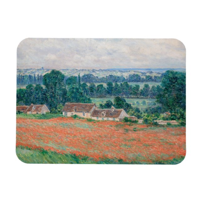 Claude Monet - Vallmoåkern, Giverny Magnet (Horisontell)