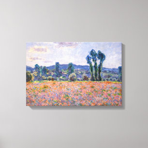 Claude Monet - Vallmofält 1890 (Giverny) Canvastryck