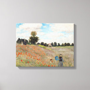 Claude Monet - Vallmofält Canvastryck