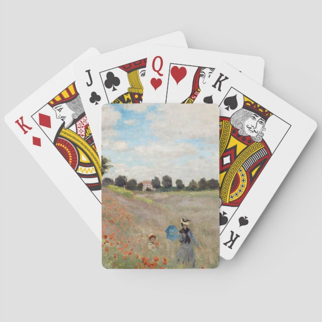 Claude Monet - Vallmofält Casinokort (Baksidan)