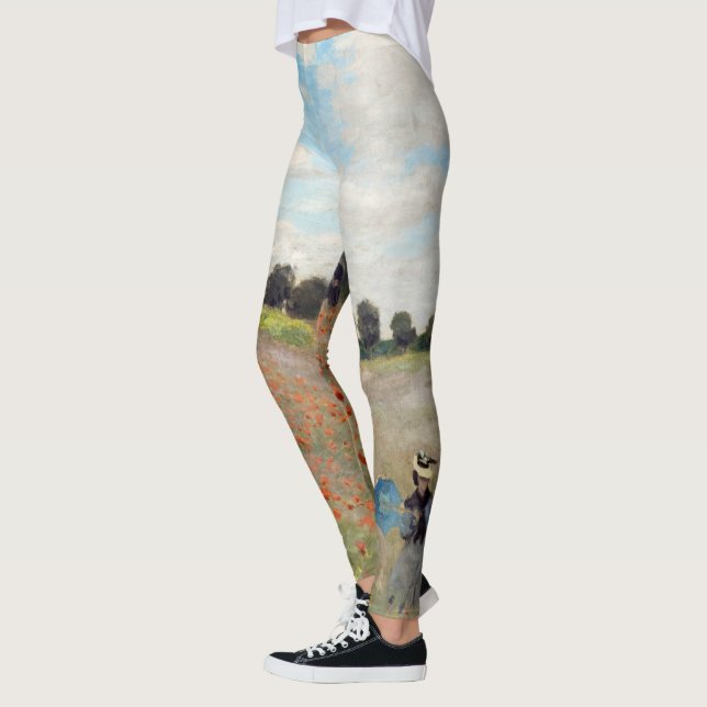 Claude Monet - Vallmofält Leggings (Vänster)