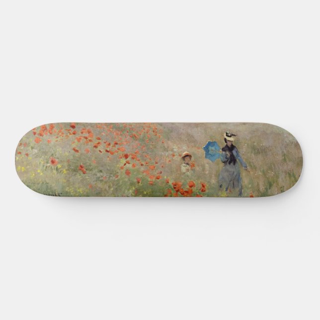 Claude Monet - Vallmofält Mini Skateboard Bräda 18,5 Cm (Horz)