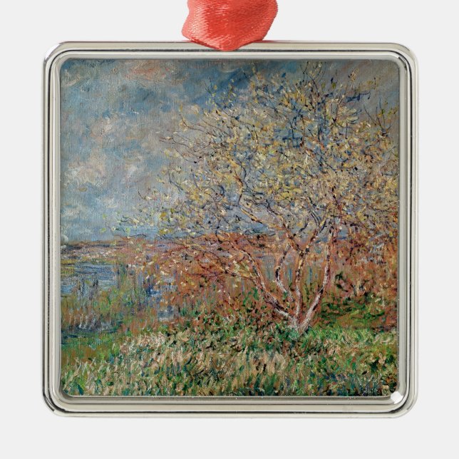 Claude Monet | vår, 1880-82 Julgransprydnad Metall (Framsidan)