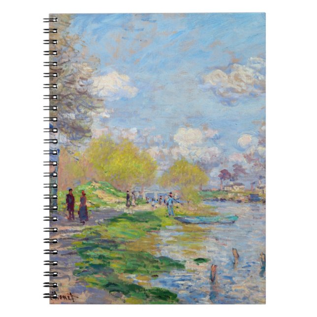 Claude Monet - Vår av Seine Anteckningsbok (Framsidan)