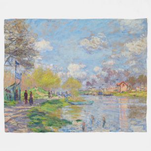 Claude Monet - Vår av Seine Fleecefilt