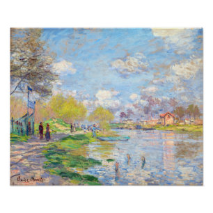 Claude Monet - Vår av Seine Fototryck