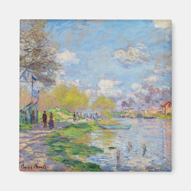Claude Monet - Vår av Seine Magnet (Framsidan)