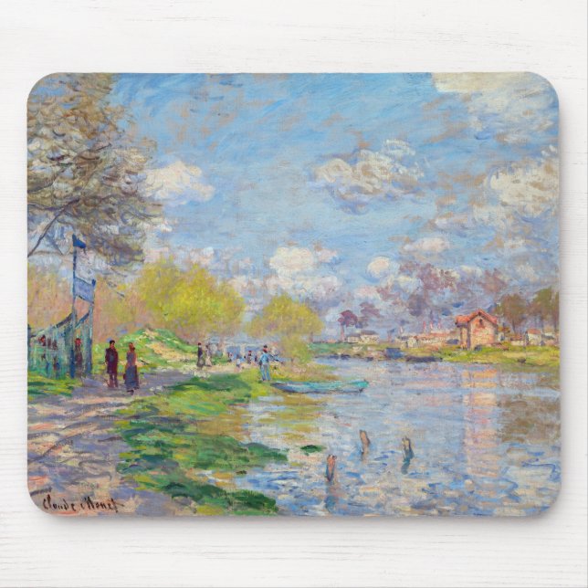 Claude Monet - Vår av Seine Musmatta (Framsidan)