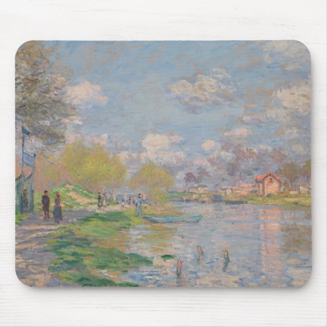 Claude Monet - Vår av Seine Musmatta (Framsidan)