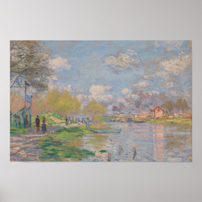 Claude Monet - Vår av Seine Poster (Framsidan)