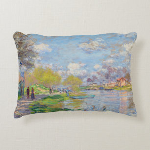 Claude Monet - Vår av Seine Prydnadskudde
