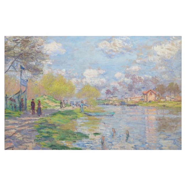 Claude Monet - Vår av Seine Tyg (Yard)