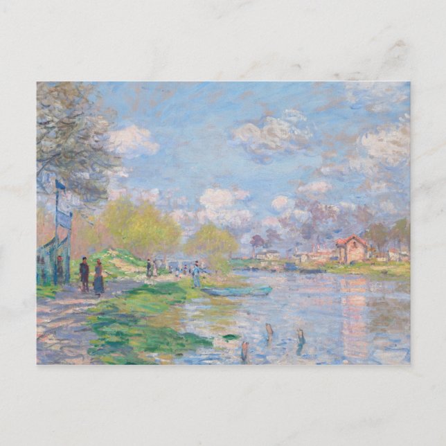 Claude Monet - Vår av Seine Vykort (Framsida)