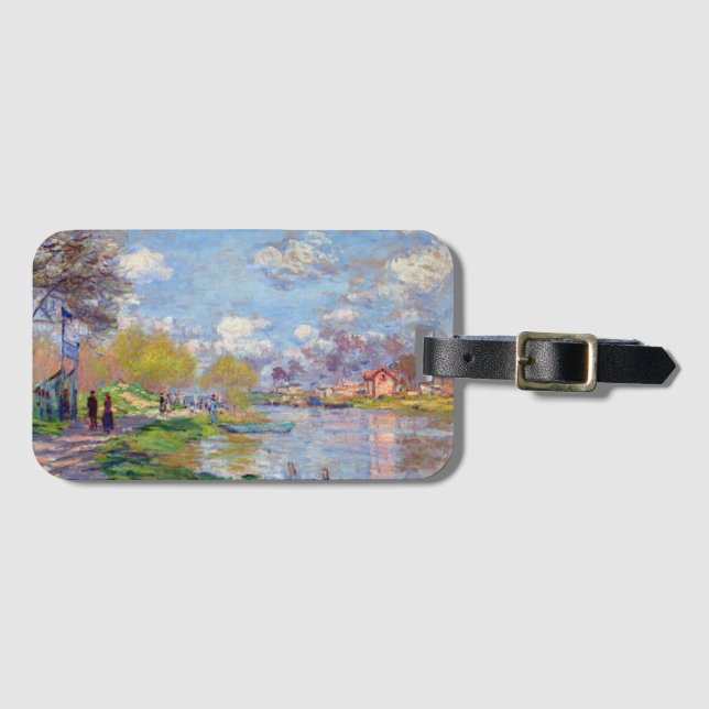 Claude Monet Vår från Seine Bagagebricka (Framsida horisontal)