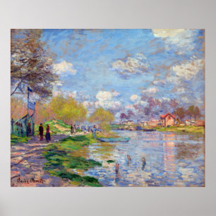 Claude Monet Vår från Seine Poster