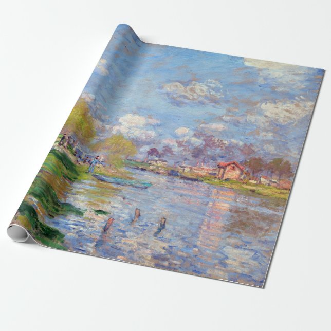Claude Monet Vår från Seine Presentpapper (Utrullad)