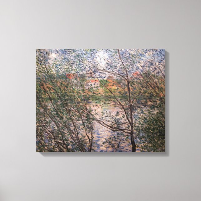Claude Monet - Vår genom grenarna Canvastryck (Framsida)