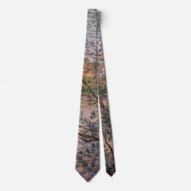 Claude Monet - Vår genom grenarna Slips (Framsida)