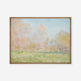 Claude Monet Vår in Giverny Painting Art Print Poster
