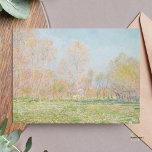 Claude Monet Vår in Giverny Painting Art Print Vykort<br><div class="desc">"Vår i Giverny" är en strålande och förtjusande bild av den vackra vårtidens skönhet i Giverny,  som återspeglar Monets fascination med naturen och hans ojämförliga förmåga att fånga dess ständigt föränderliga kärna.</div>