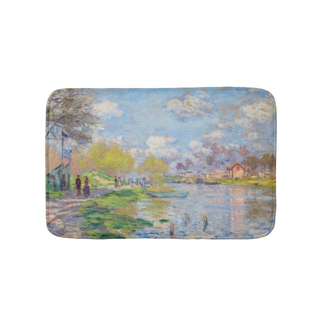 Claude Monet - Vår vid Seine Badrumsmatta (Framsidan)