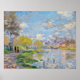 Claude Monet - Vår vid Seine Poster