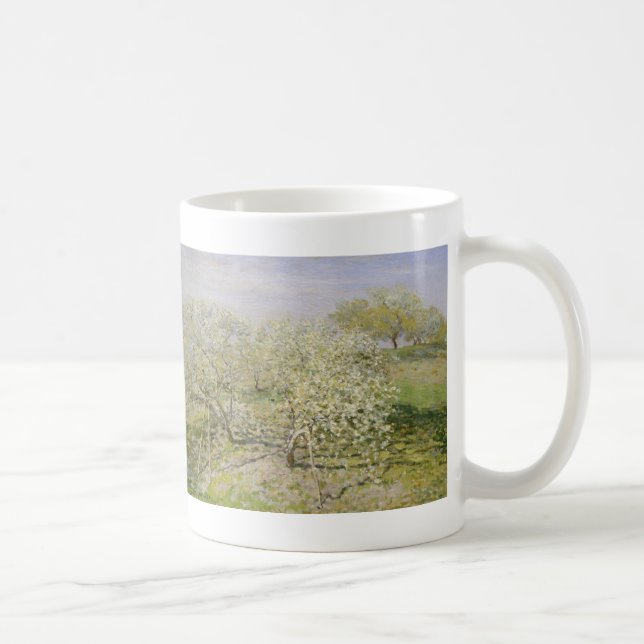 Claude Monet | vårfruktträd i blom Kaffemugg (Höger)