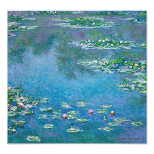 Claude Monet - Vatten Lilies 1906 Fototryck (Framsidan)
