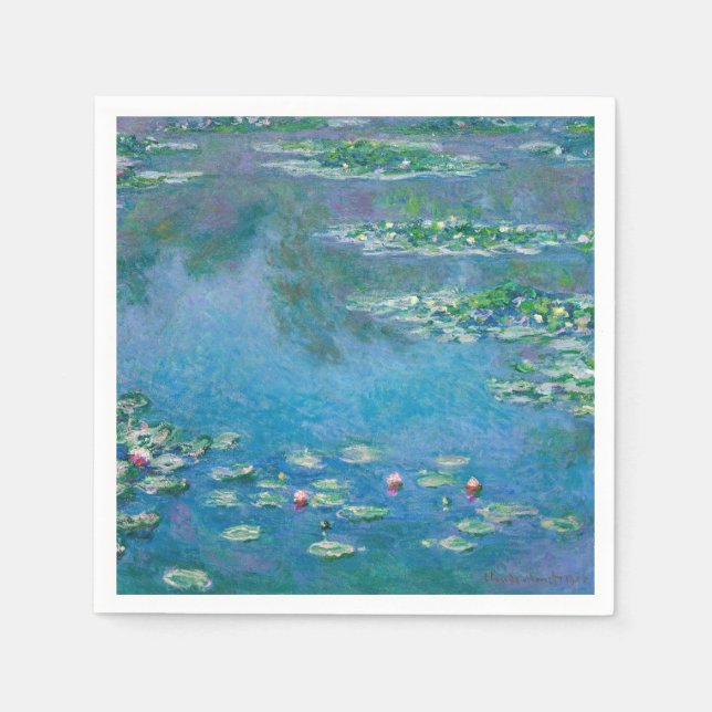 Claude Monet - Vatten Lilies 1906 Pappersservett (Framsidan)
