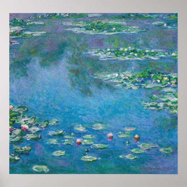 Claude Monet - Vatten Lilies 1906 Poster (Framsidan)