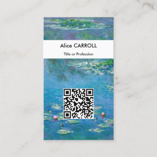 Claude Monet - Vatten Lilies 1906 - QR-kod Visitkort
