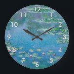 Claude Monet - Vatten Lilies 1906 Stor Klocka<br><div class="desc">Vatten Lilies (Nympheas) - Claude Monet,  Oil on Canvas,  1906</div>