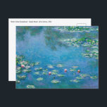 Claude Monet - Vatten Lilies 1906 Vykort<br><div class="desc">Vatten Lilies (Nympheas) - Claude Monet,  Oil on Canvas,  1906</div>
